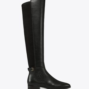 NWOT TORY BURCH Wyatt Black Over the Knee Boots, Size 7.5